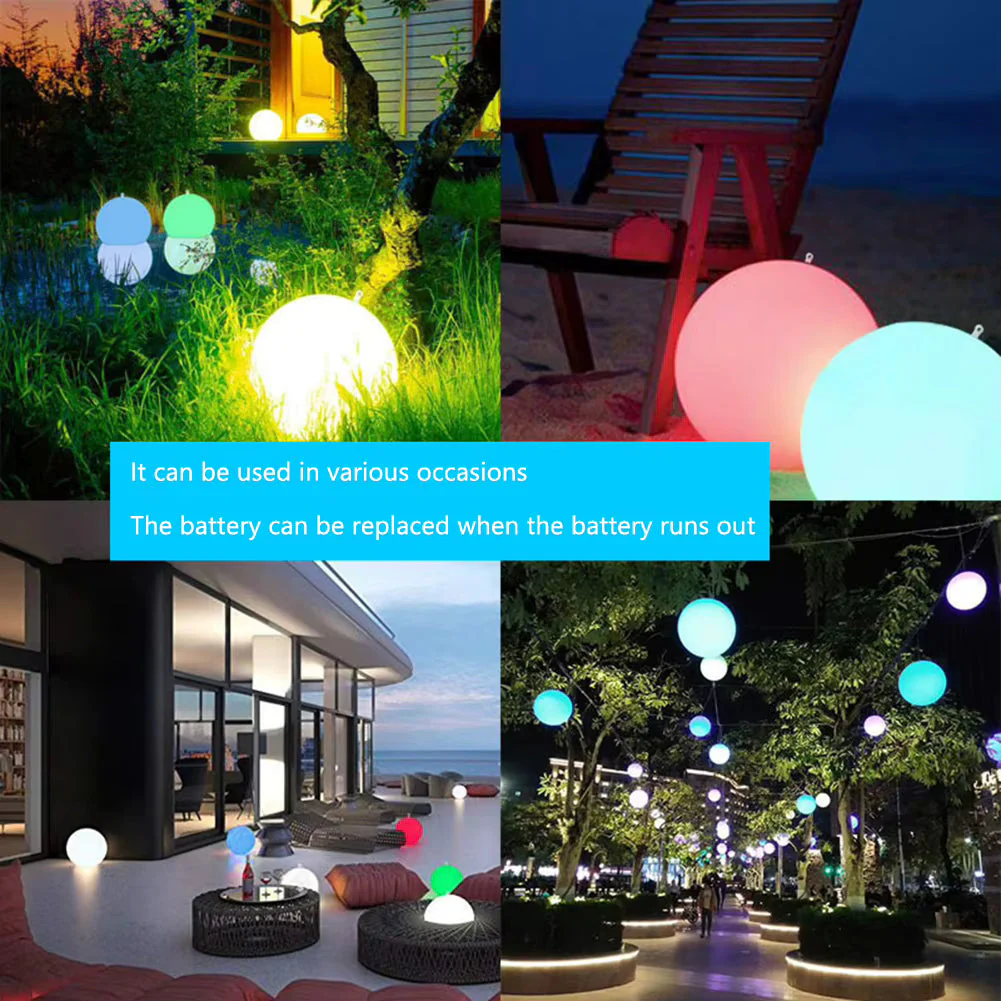 Inflatable Waterproof LED Ball Glowing Pool Party Toy 1 pc - Image 4