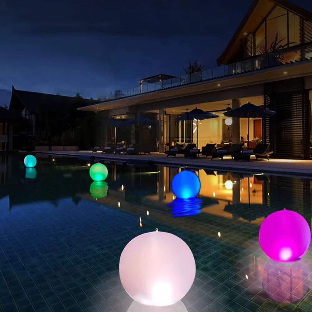 Inflatable Waterproof LED Ball Glowing Pool Party Toy 1 pc - Image 8