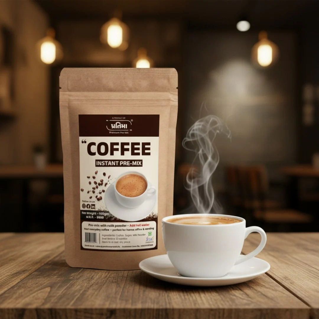 Instant Coffee Pre-Mix – With Milk Powder (150gm) - Image 3