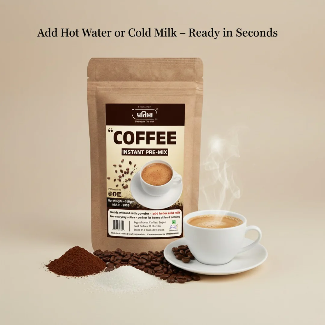 Instant Coffee Pre-Mix – Without Milk Powder (150gm) - Image 3