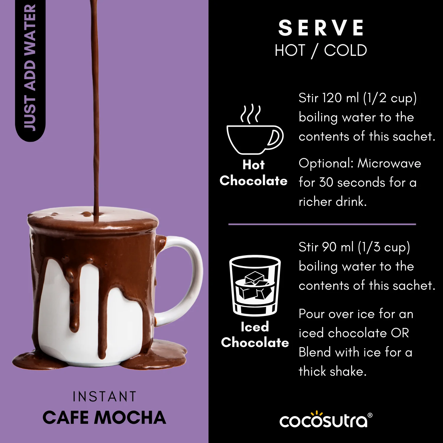 Instant Drinking Chocolate and Instant Cafe Mocha | 20 Single Serves - Image 6