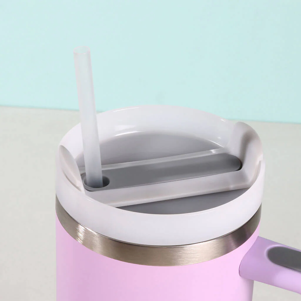 Insulated Sipper Flask with Straw - Image 11