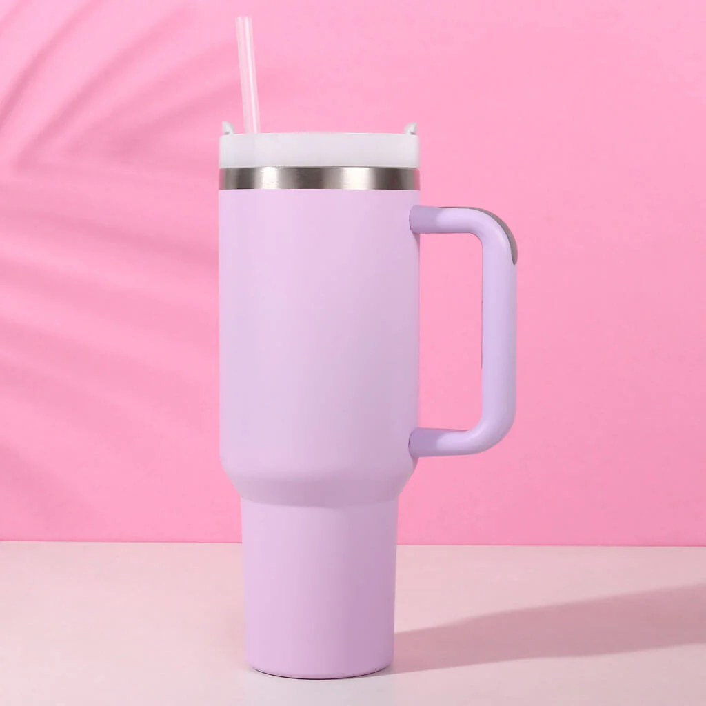 Insulated Sipper Flask with Straw - Image 3