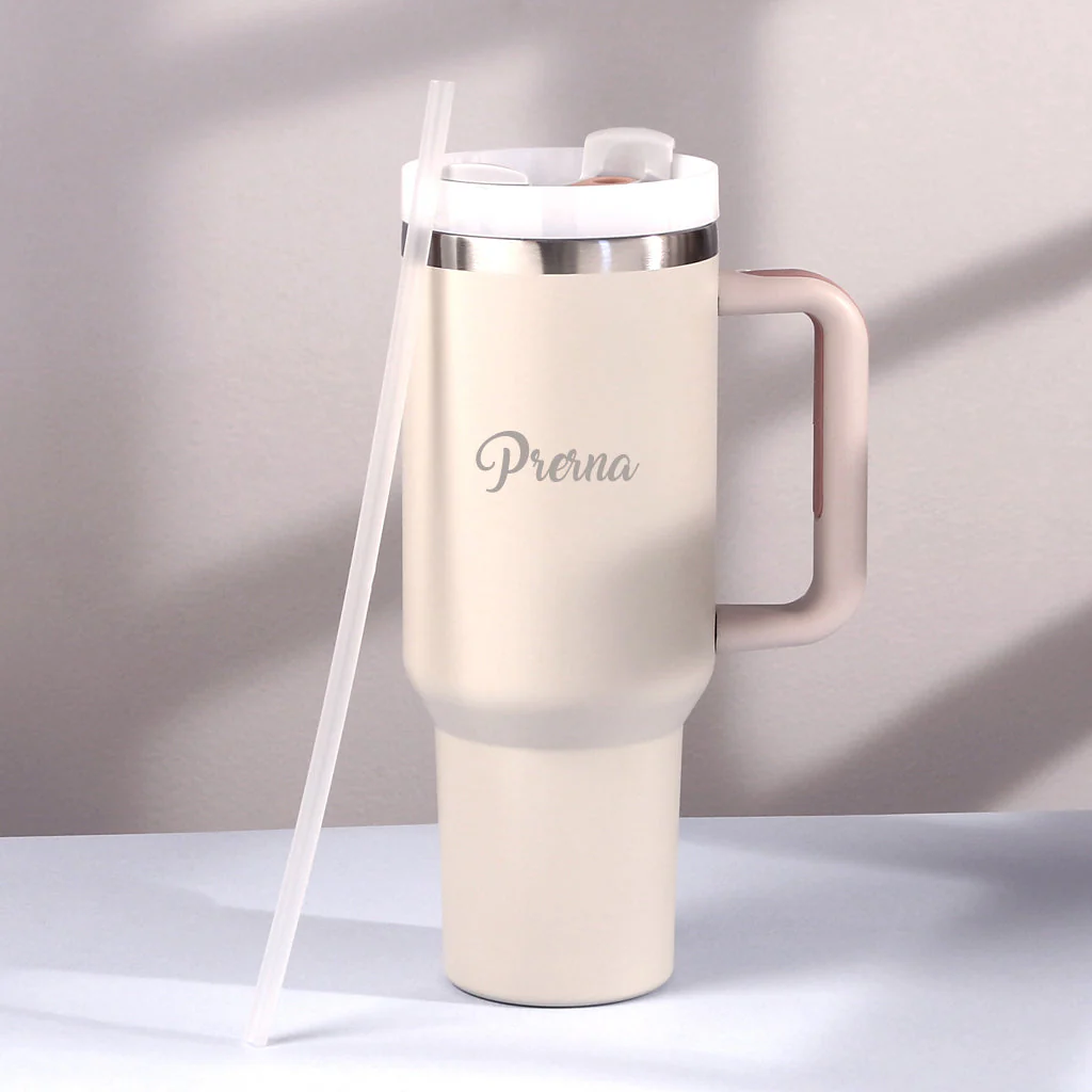 Insulated Sipper Flask with Straw - Image 4