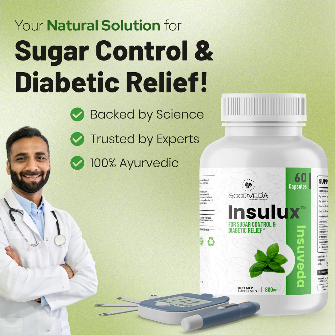 Insulux - Advanced Ayurvedic Formula For Blood Sugar Control. Best Results In Up To 80 Days - Image 2