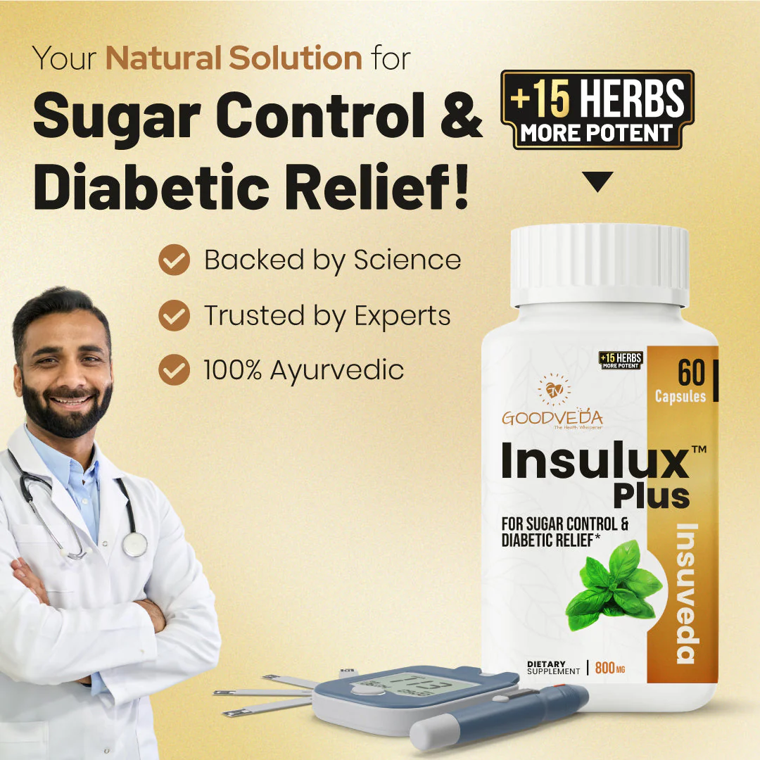 Insulux Plus | Renewed Ayurvedic Formula For Blood Sugar Control. Best Results In Up To 70 Days - Image 3