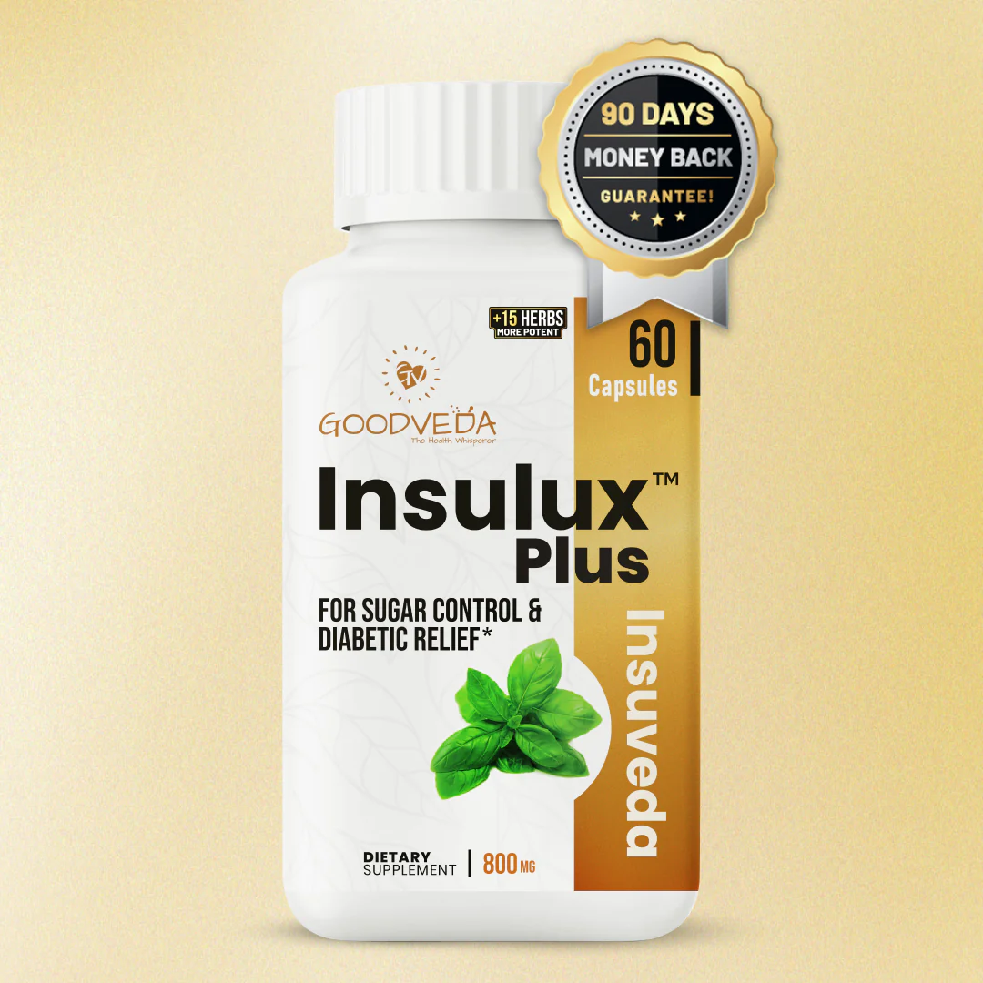Insulux Plus | Renewed Ayurvedic Formula for Healthy Blood Sugar Support. Best Results in Up to 70 Days (Holi Sale)