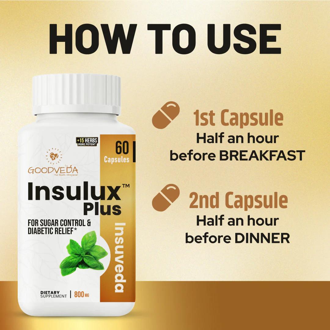 Insulux Plus | Renewed Ayurvedic Formula for Healthy Blood Sugar Support. Best Results in Up to 70 Days (Holi Sale) - Image 4