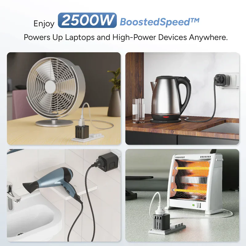 International Travel Socket Multiple Country Slidable Plugs Support - ATA - Image 3