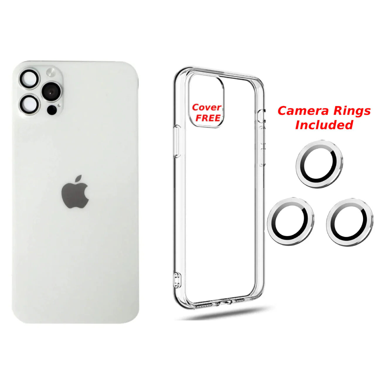 iPhone 12 to iPhone 15 Pro Converter, Cover, Camera Rings Included