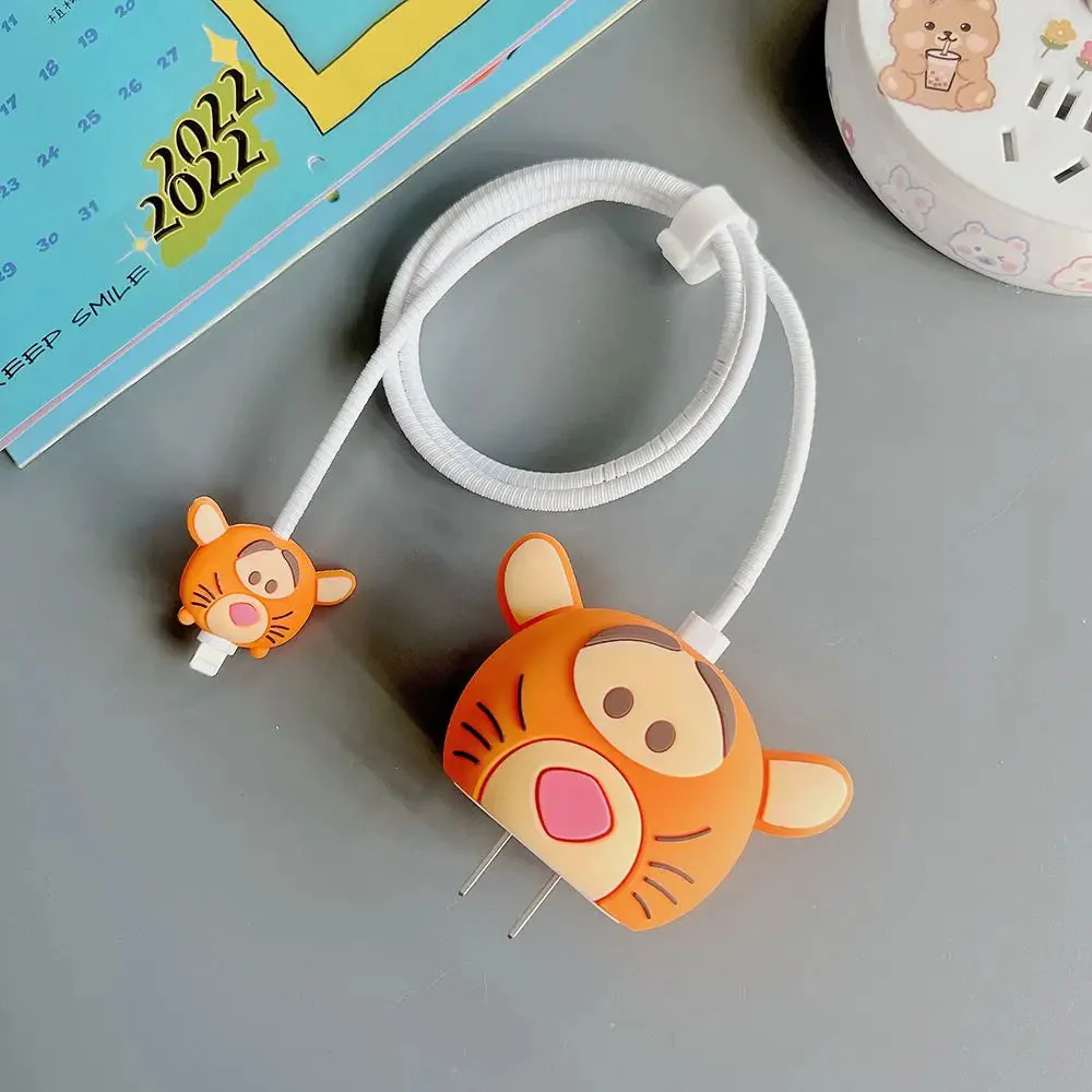 Iphone Charger Case Cover - Baby Tiger (4 Piece Set)
