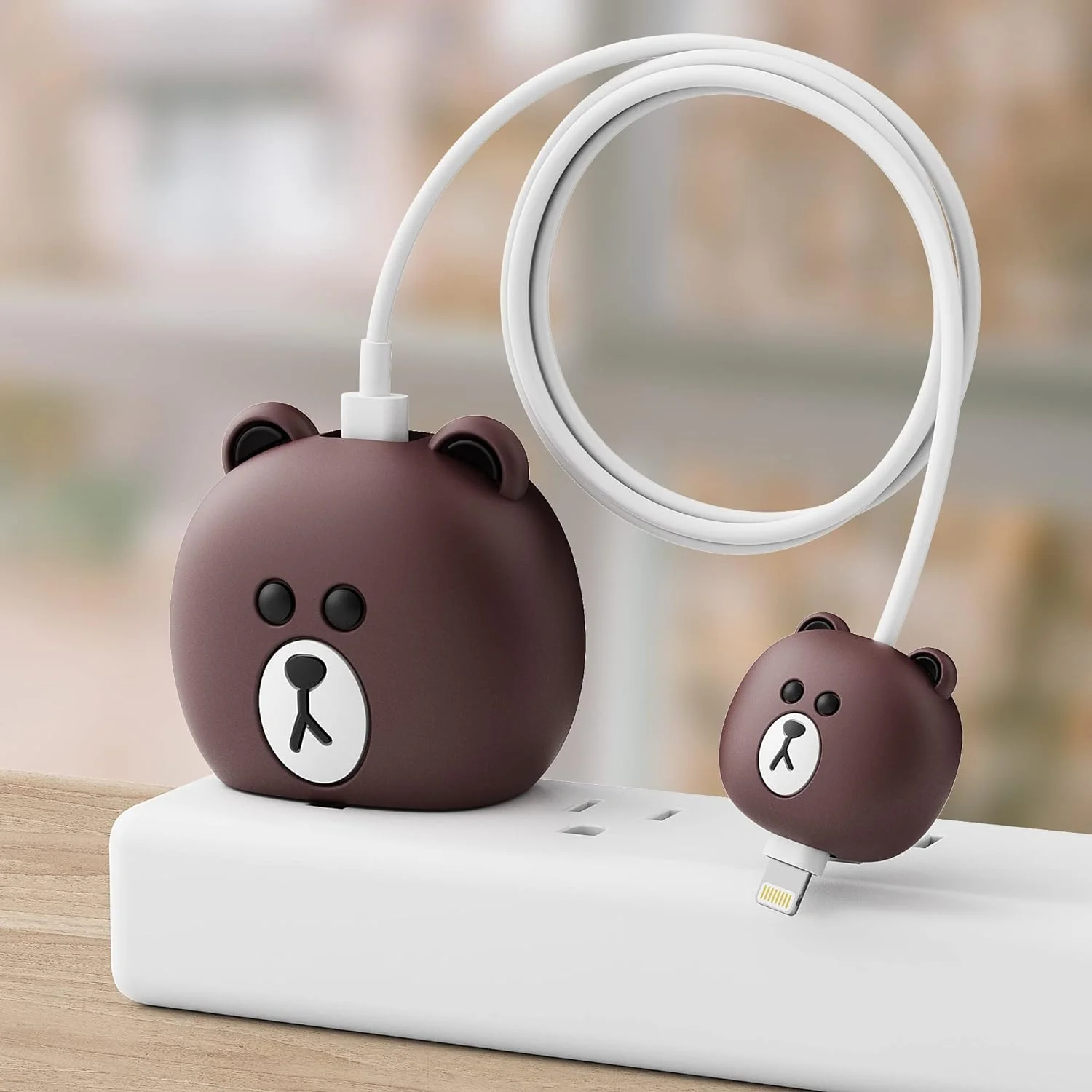 Iphone Charger Case Cover - Brown Panda - Image 11