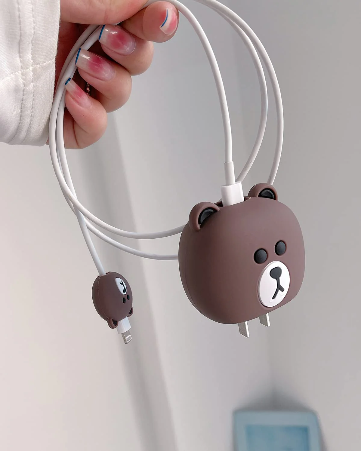 Iphone Charger Case Cover - Brown Panda - Image 5