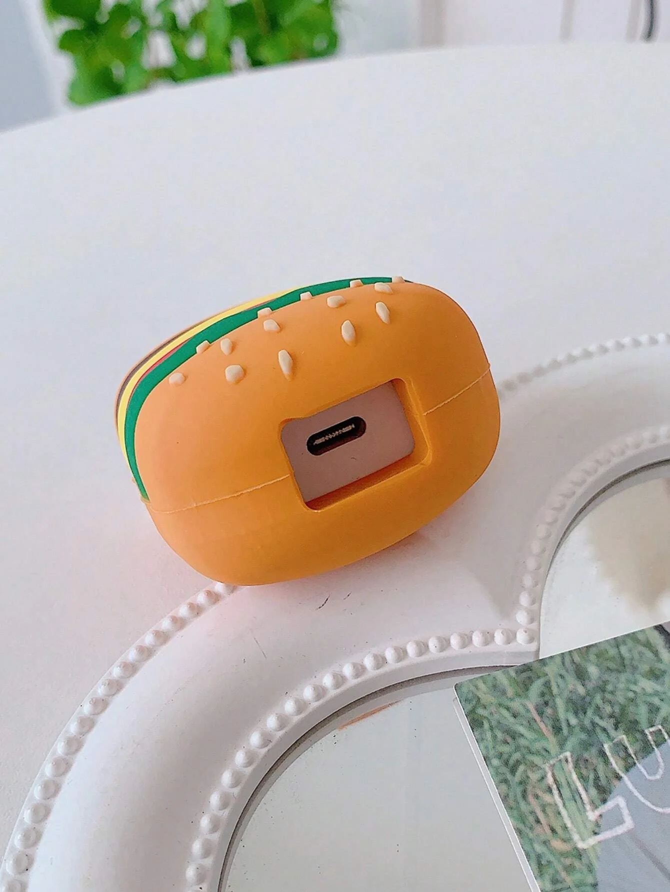 Iphone Charger Case Cover - Burger -  4 Piece Set (With Wire Protector) - Image 4