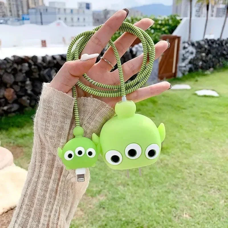 Iphone Charger Case Cover - Cute Aliens - Image 3