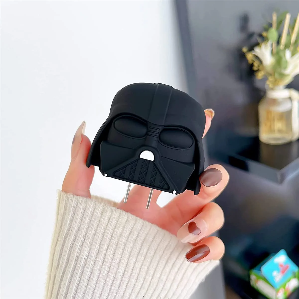 Iphone Charger Case Cover - Darth Vader - 4 Piece Set (With Wire Protector) - Image 2