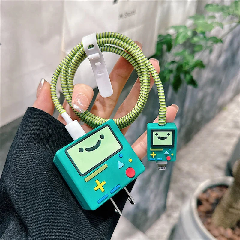 Iphone Charger Case Cover - Gaming Console - 4 Piece Set (With Wire Protector) - Image 2
