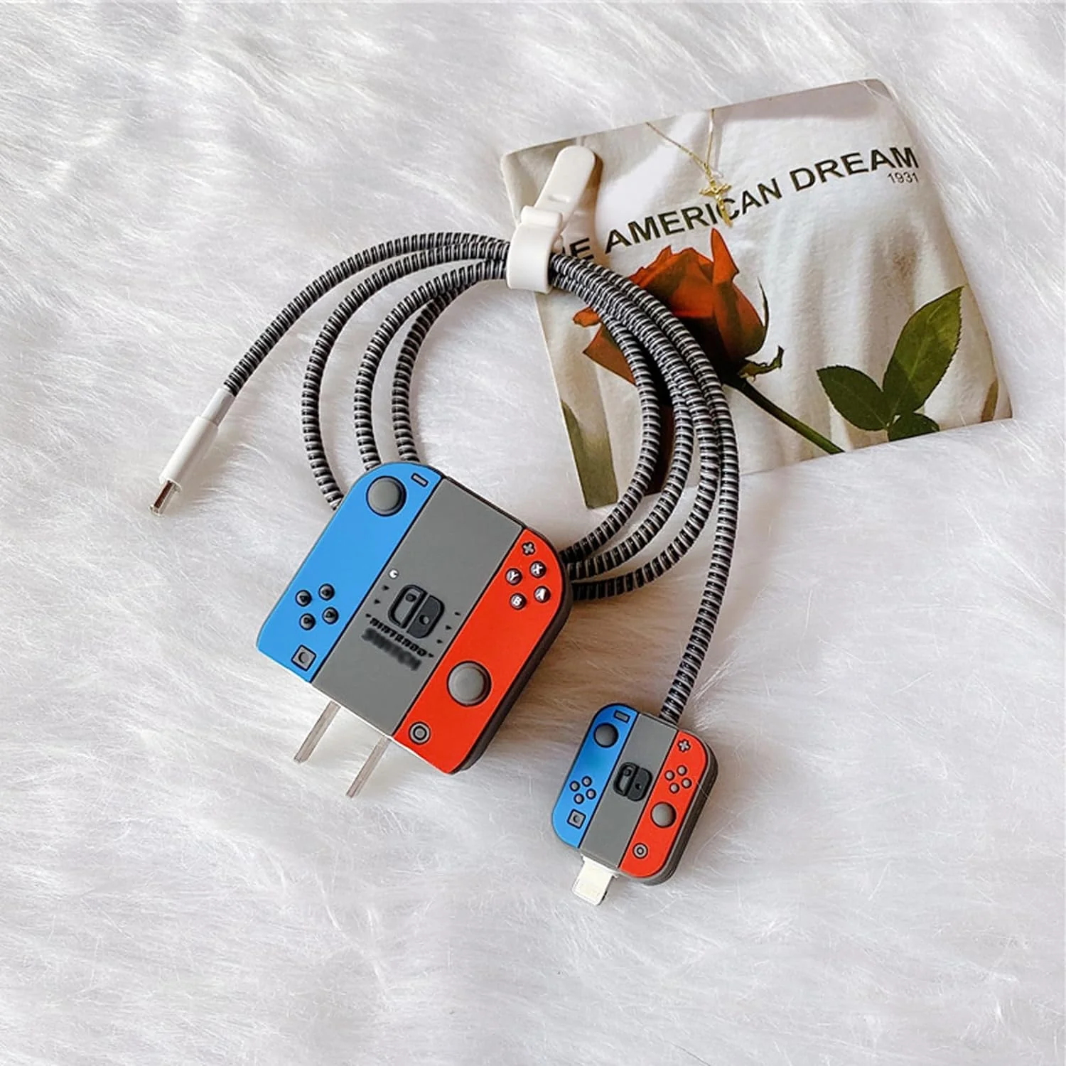 Iphone Charger Case Cover - Nintendo Classic - 4 Piece Set (With Wire Protector) - Image 3