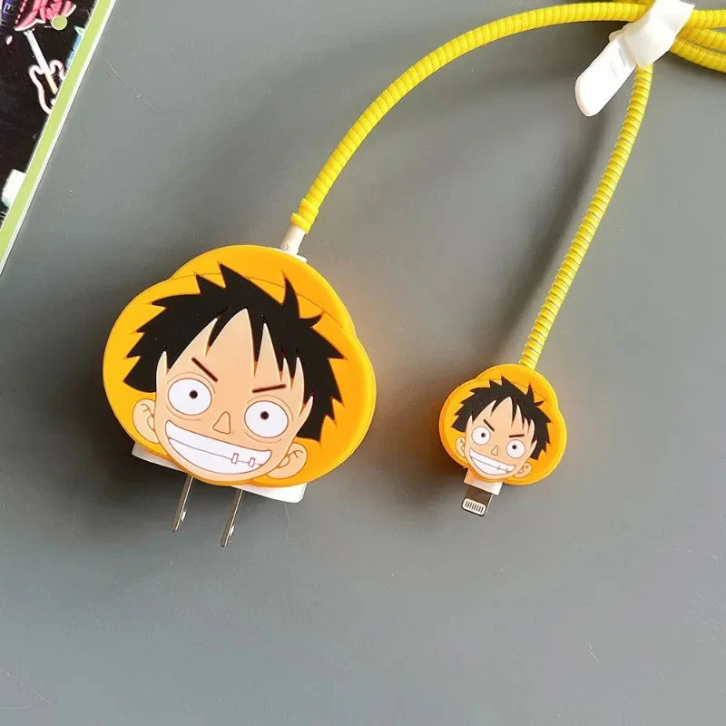 Iphone Charger Case Cover - One Piece Luffy - 4 Piece Set - Image 5