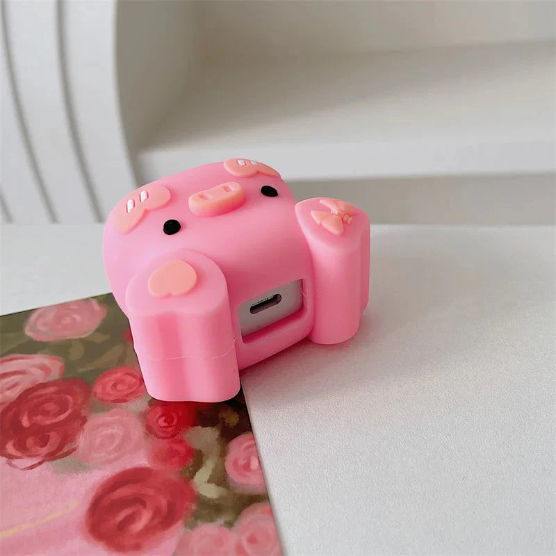 Iphone Charger Case Cover - Pink Piggy - 4 Piece Set - Image 6
