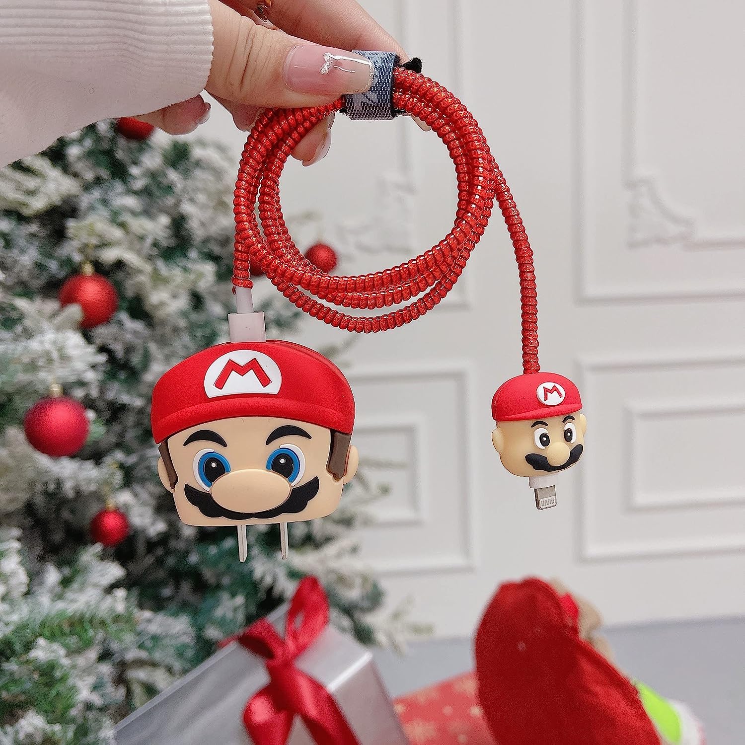 Iphone Charger Case Cover - Super Mario - 4 Piece Set (With Wire Protector) - Image 3