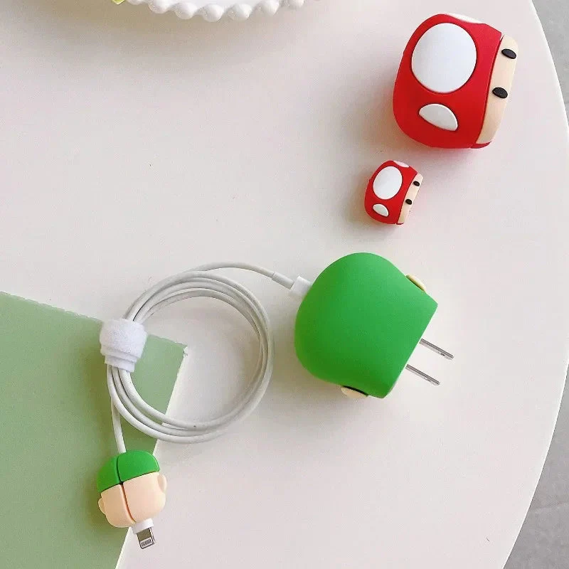 Iphone Charger Case Cover - Super Mario Bros Green - Image 3