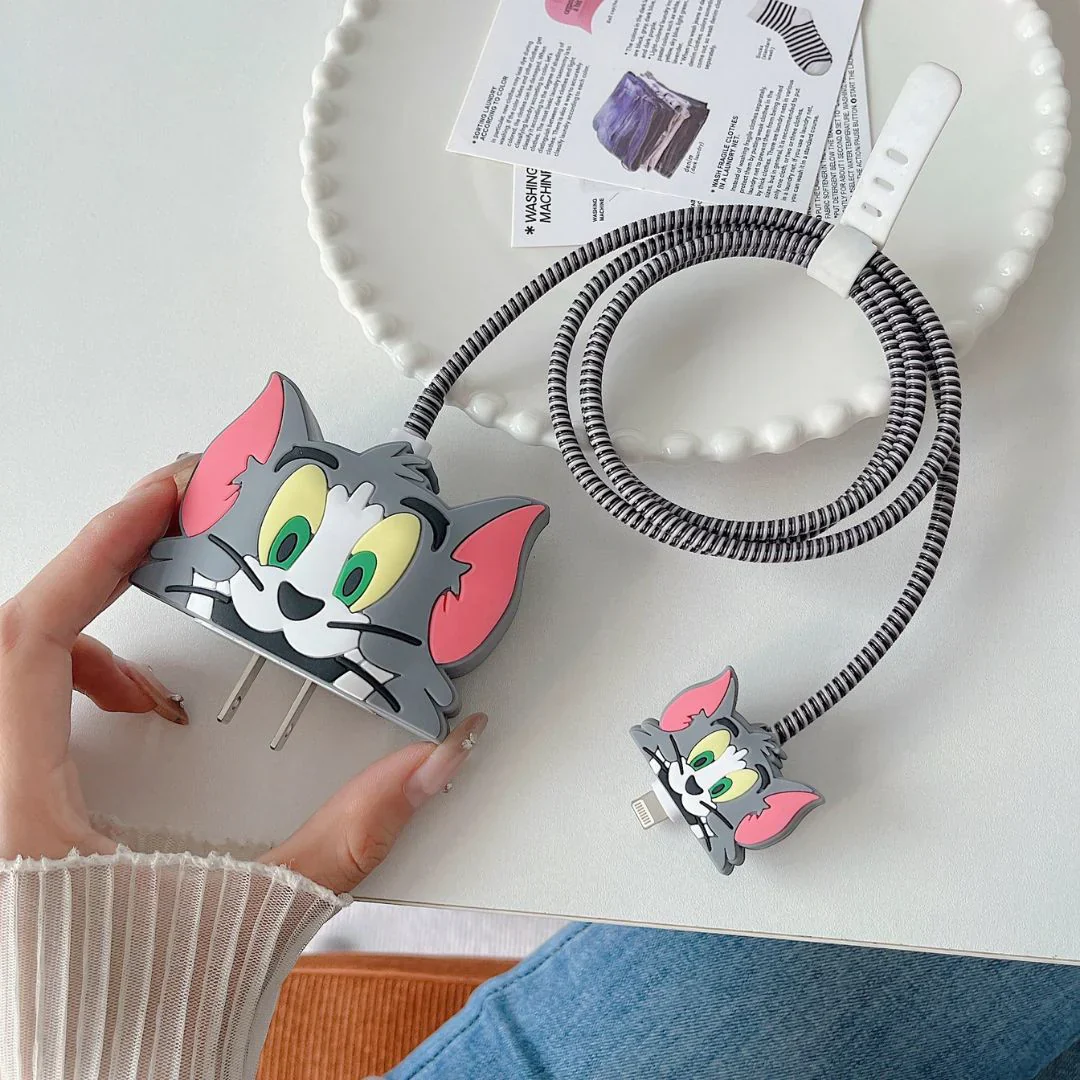 Iphone Charger Case Cover - Tom & Jerry (4 Piece Set) - Image 7