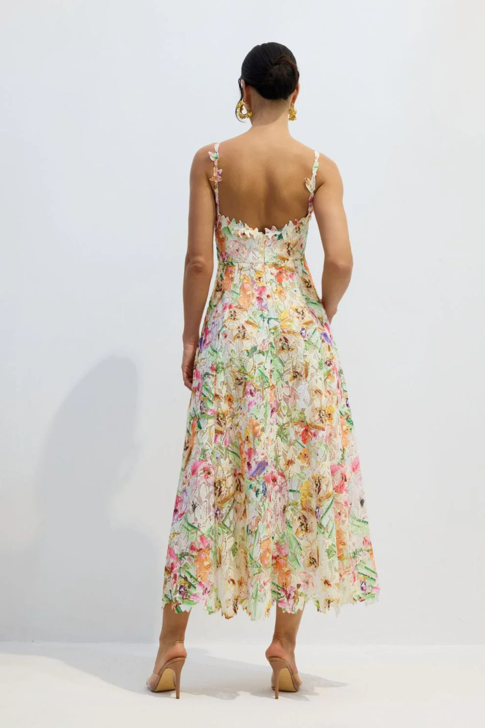 Iris Lace Embroidery Dress - Image 7