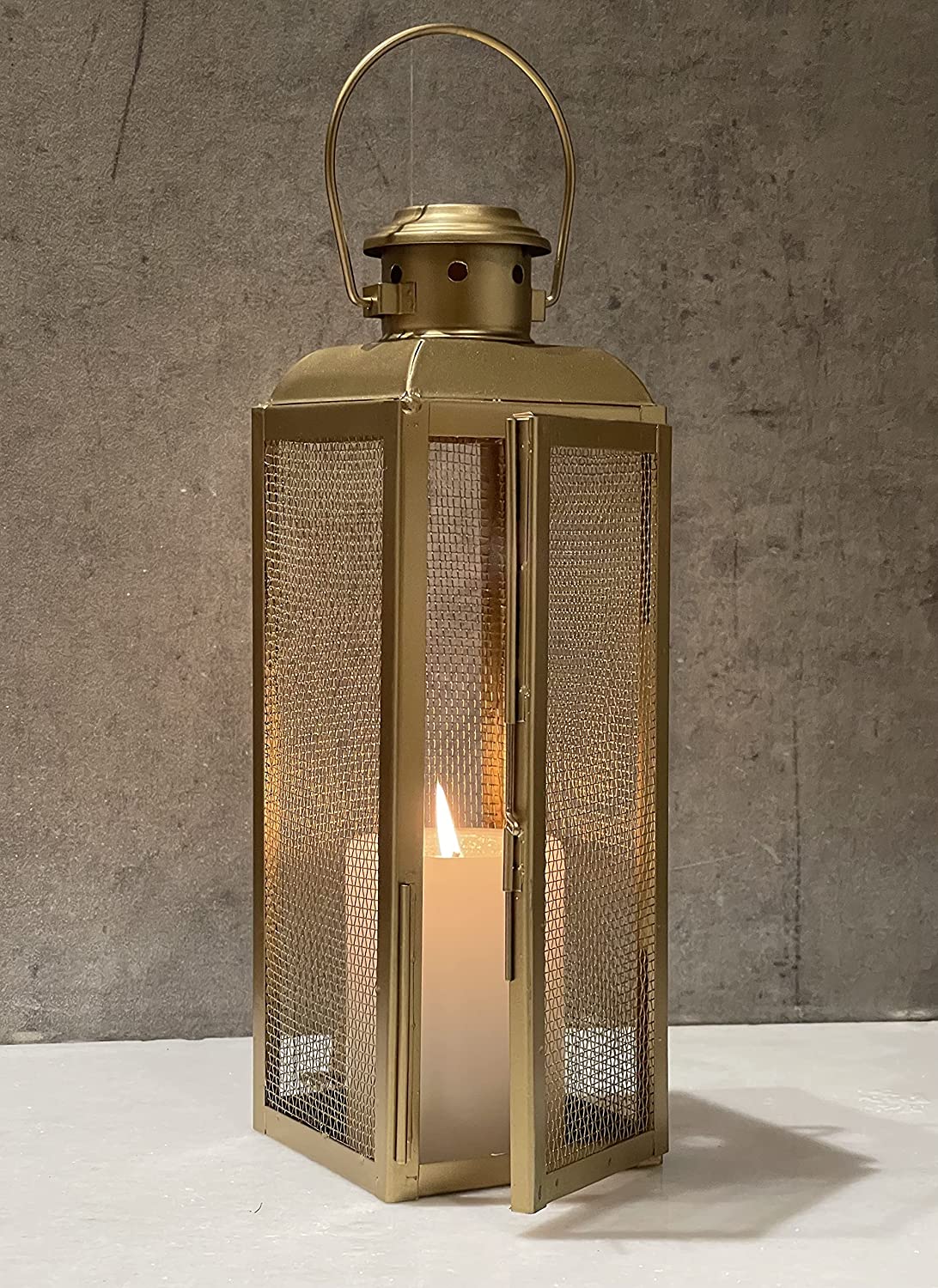 Iron Lanterns and Candle Tealight Holders (Set of 2) - Image 3