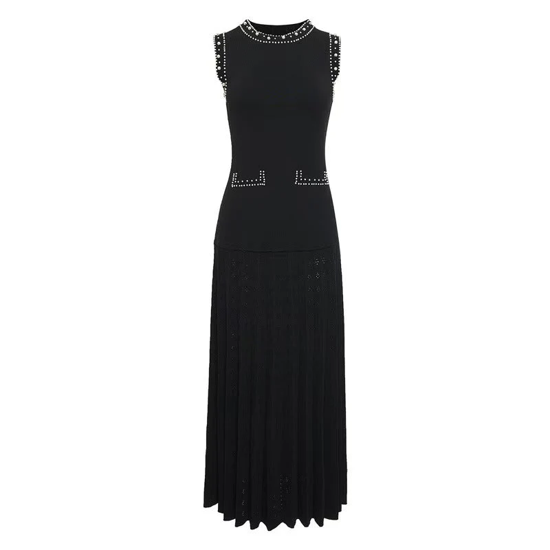 Isabelle Sandro Beaded Knit Maxi Dress - Image 7