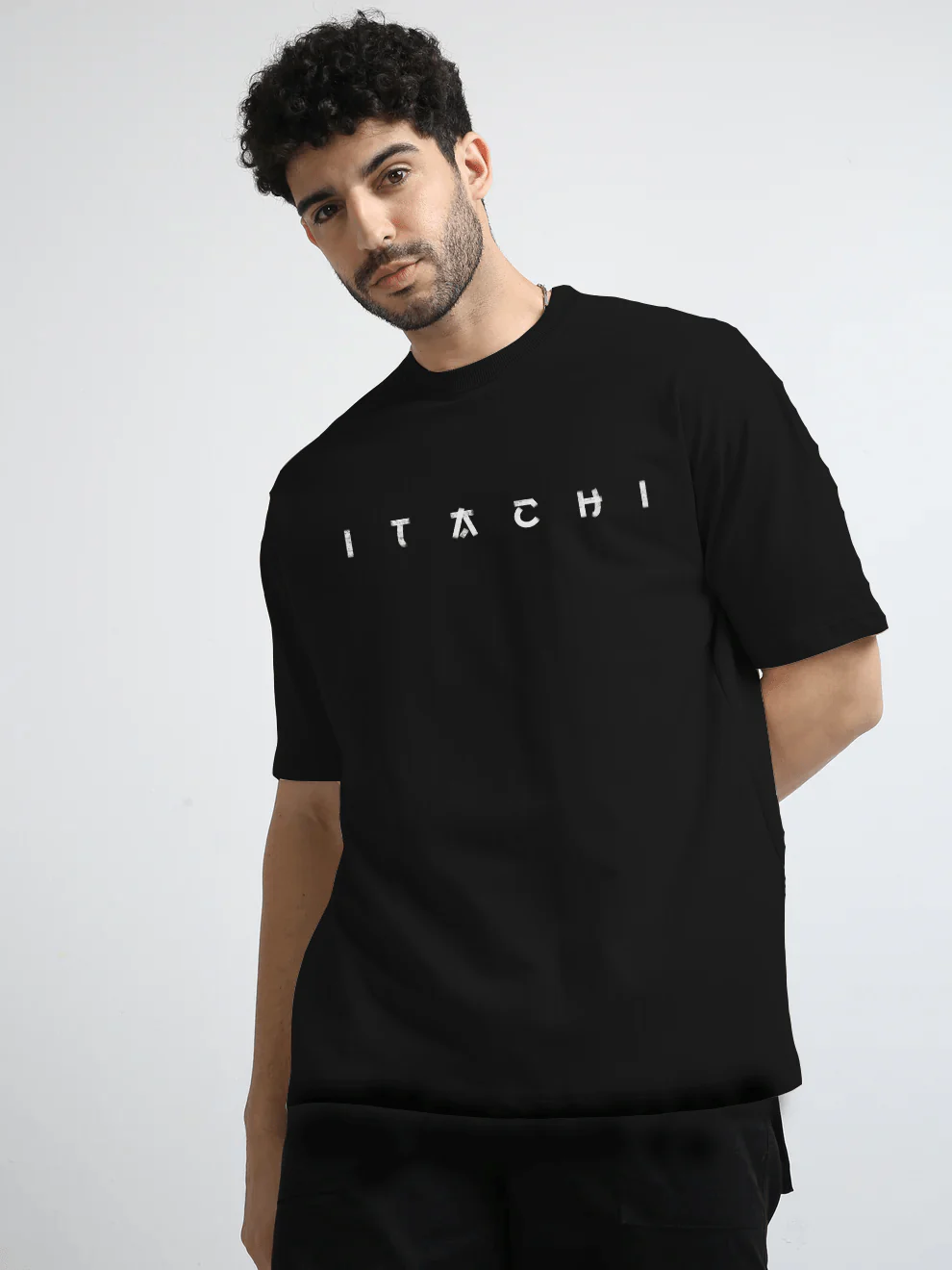 Itachi Black Oversize T-Shirt - Image 4