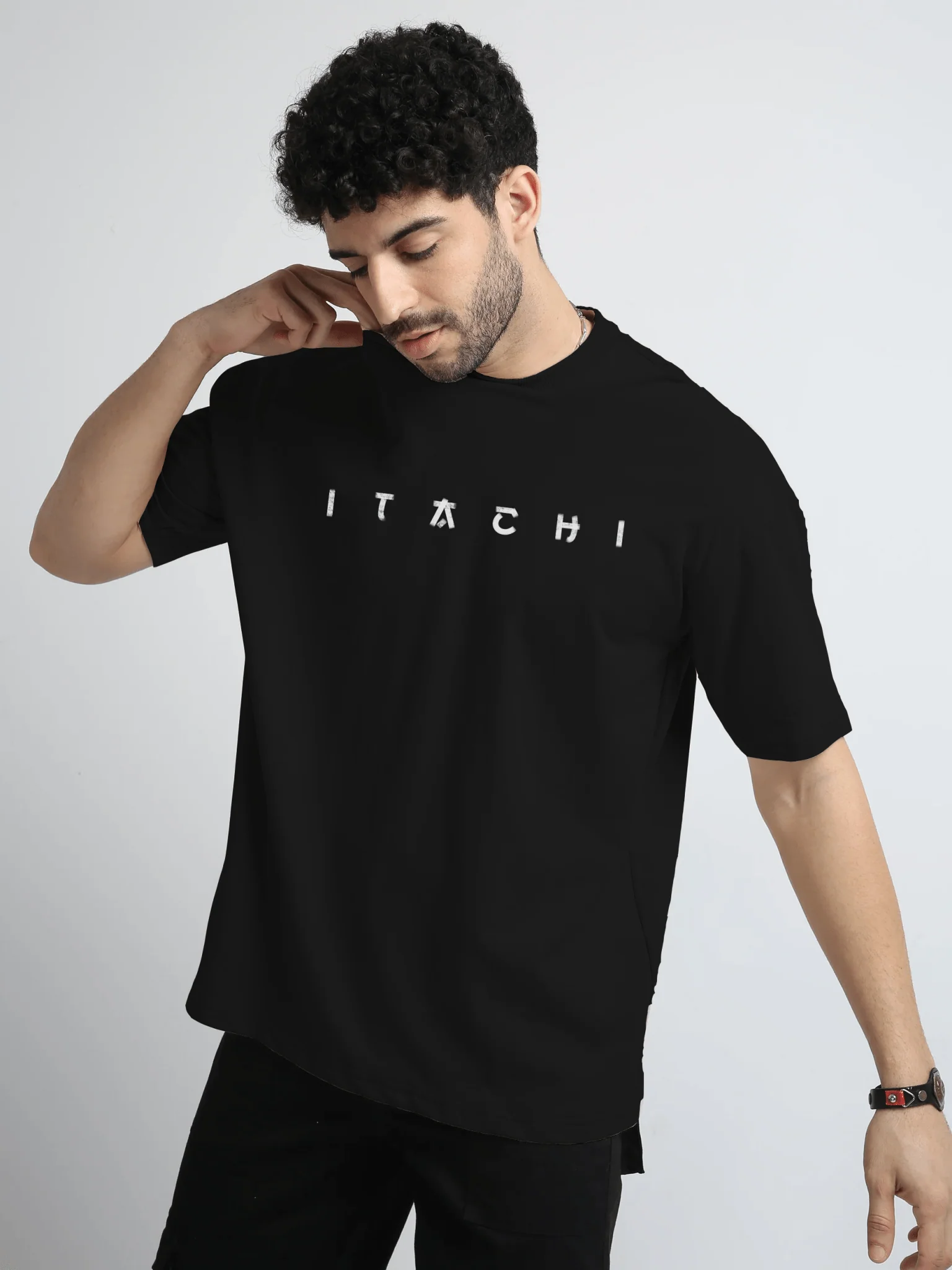Itachi Black Oversize T-Shirt - Image 6