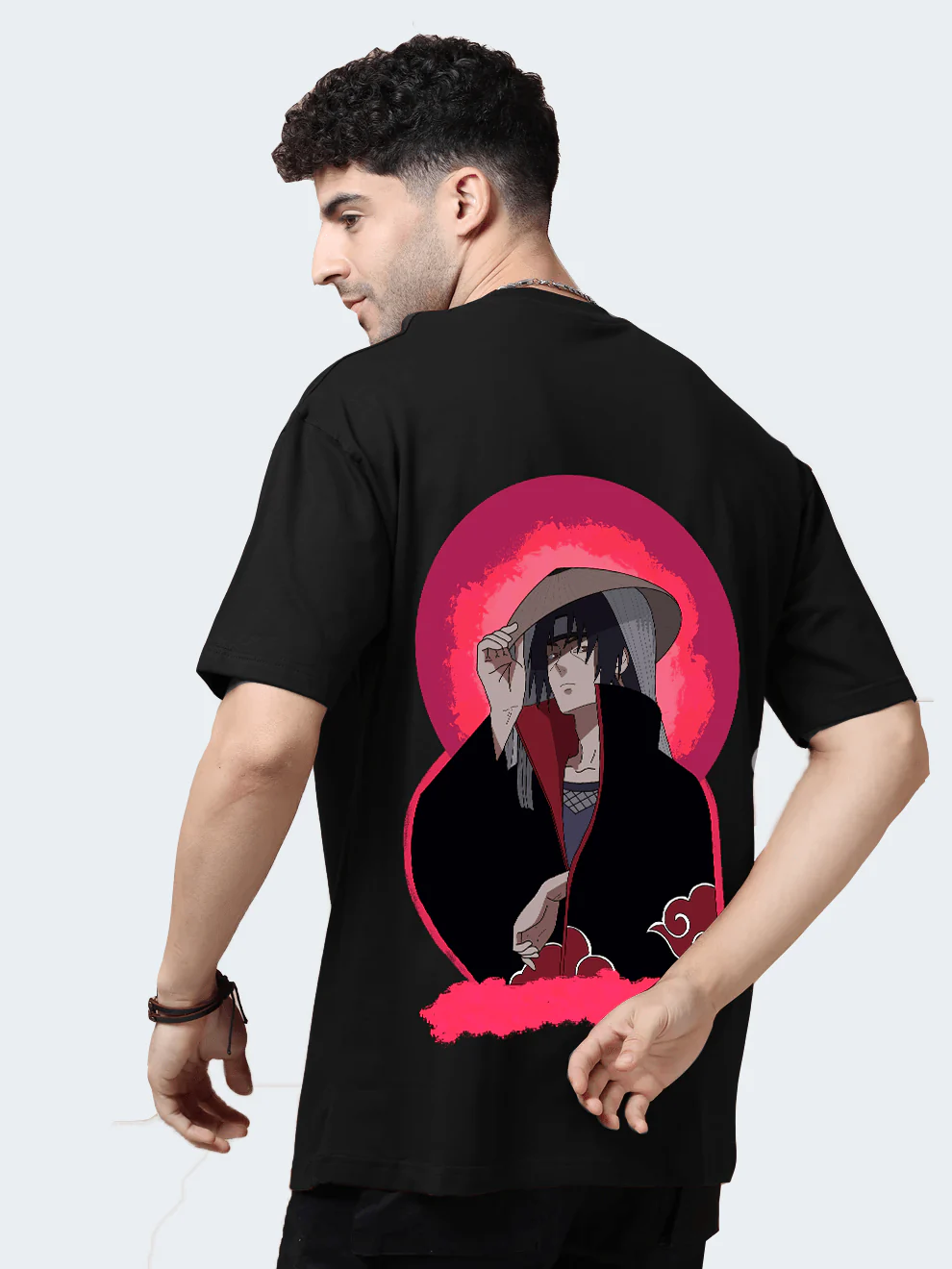Itachi Black Oversize T-Shirt - Image 3