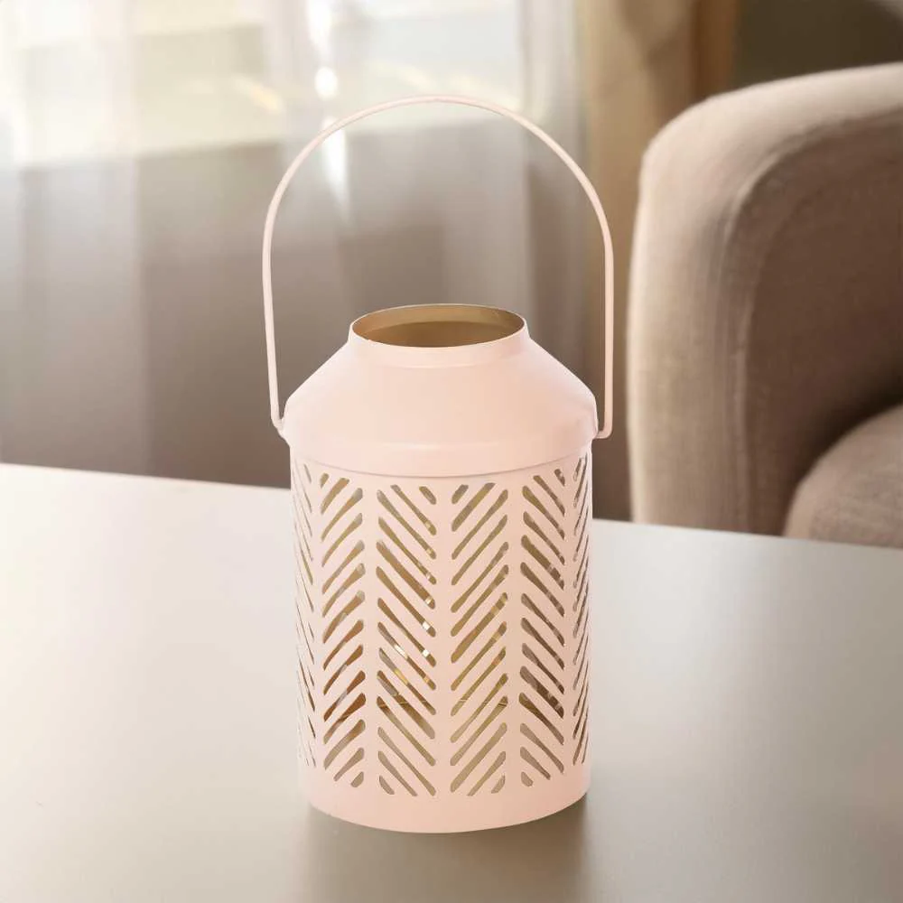 Jaali Leaf Metal Lantern - Image 8