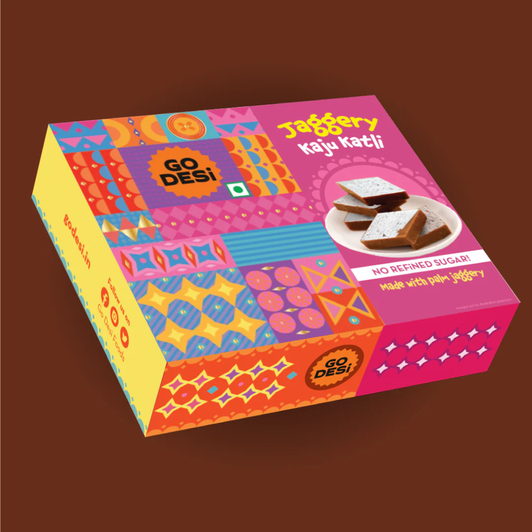 Jaggery Kaju Katli | Desi Meetha | Classic Sweets | Rich Indian Mithai - 200g - Image 5