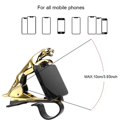 JagMount: 360° Rotating Car Phone Holder with Adjustable Dashboard Clip for Secure Mounting - Image 4