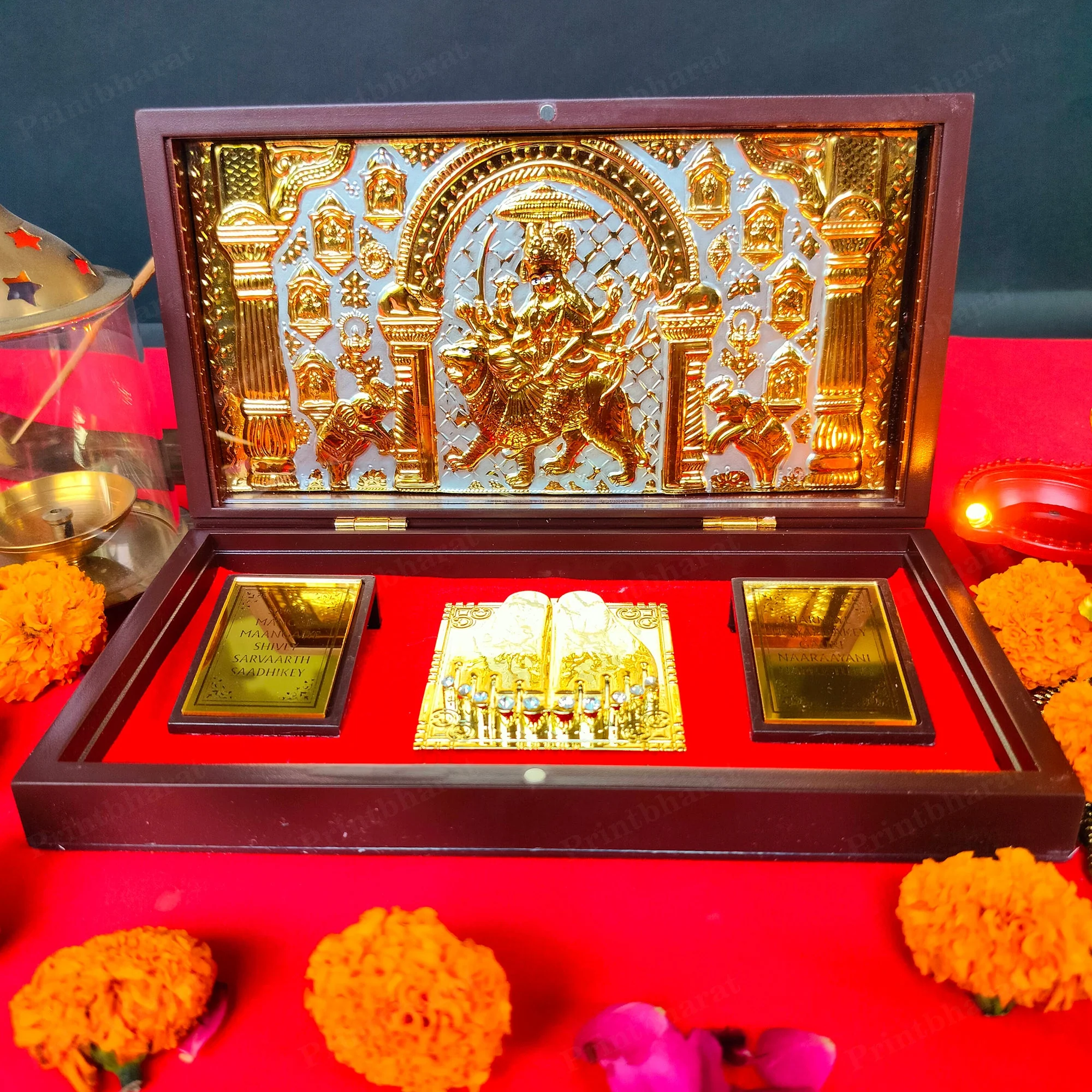 Jai Mata Di Pocket Temple (24 Karat Gold Coated)