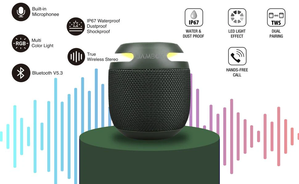 JAMBOX Bluetooth Speaker - Portable Wireless Speaker - Image 2