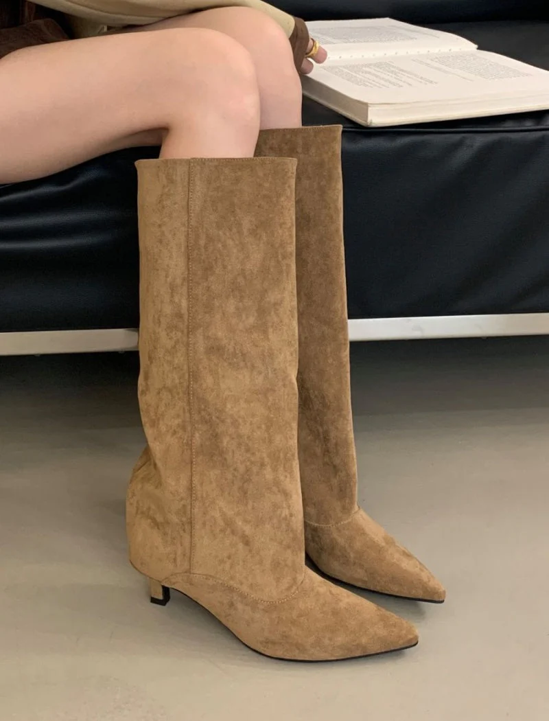 Jane Suede Thigh High Boots - Image 4