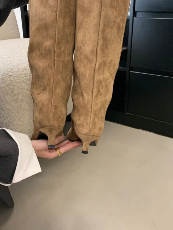 Jane Suede Thigh High Boots - Image 8