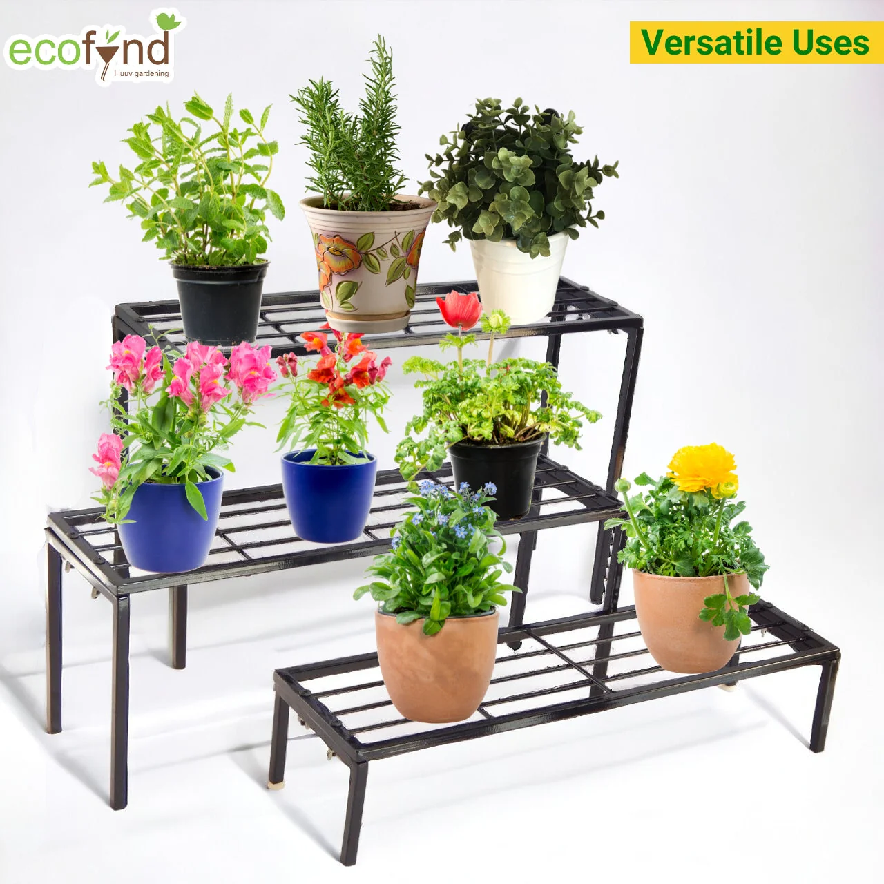 Jasper Premium Metal Plant Stand – Stylish Black Display Rack - Image 5