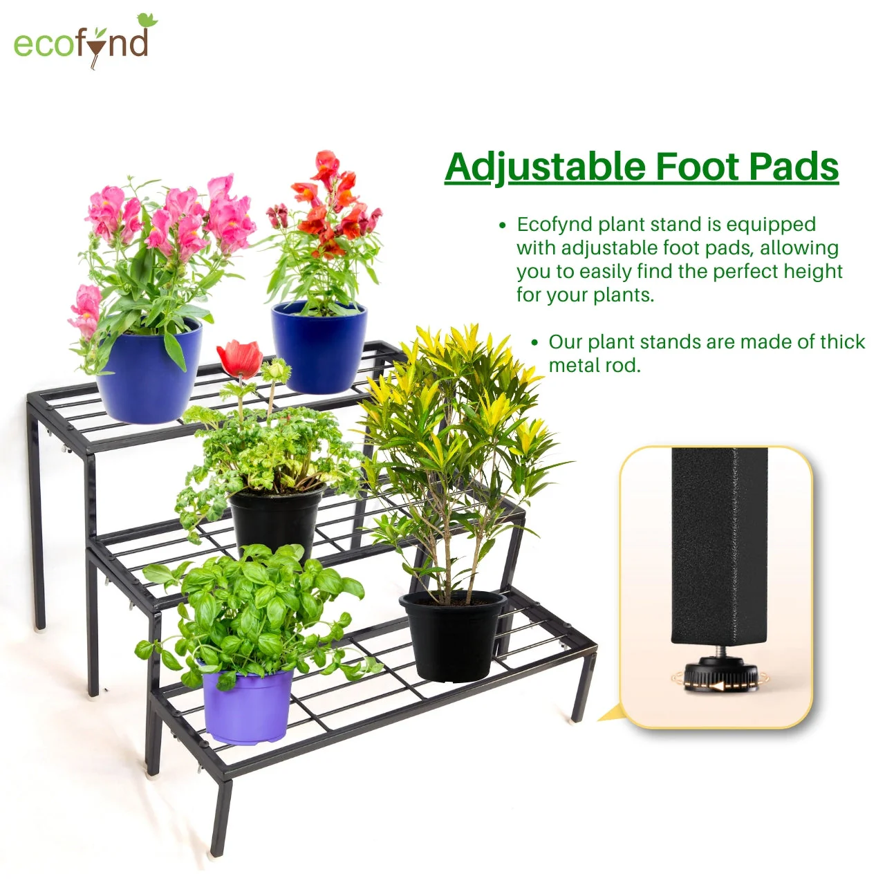 Jasper Premium Metal Plant Stand – Stylish Black Display Rack - Image 9