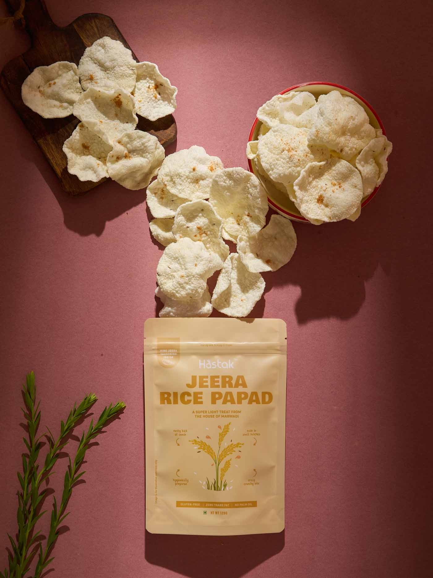 Jeera Rice Papad 120 gms - Image 2