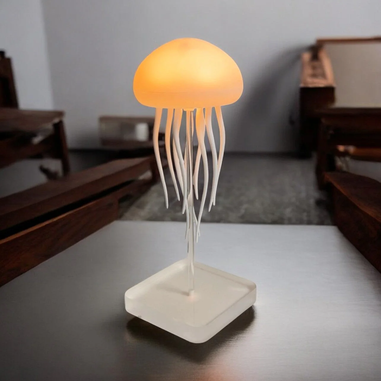 Jelly: Viral RGB Jellyfish Lamp with Voice Control, Dancing Legs & USB-C Rechargeable Design (Hanging + Base) - Image 3