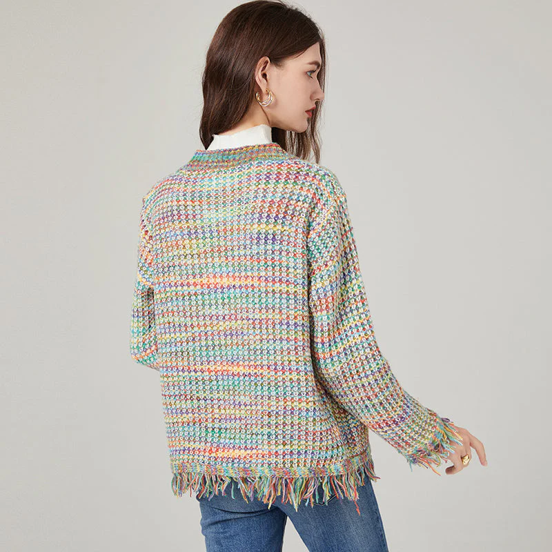 Jordyn Multicolor Tassel Coat - Image 3