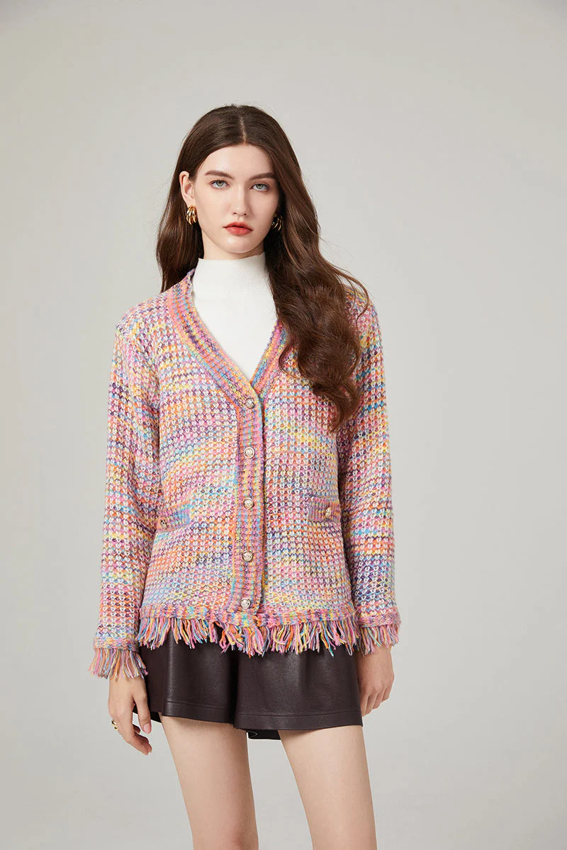 Jordyn Multicolor Tassel Coat - Image 5