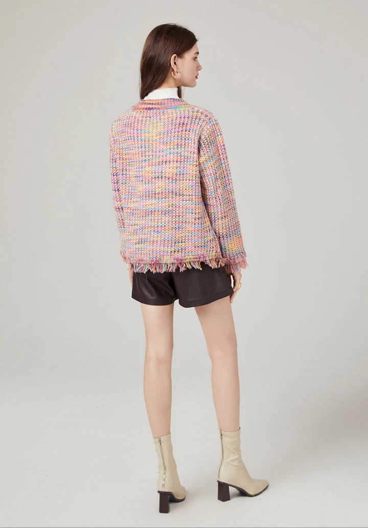 Jordyn Multicolor Tassel Coat - Image 6