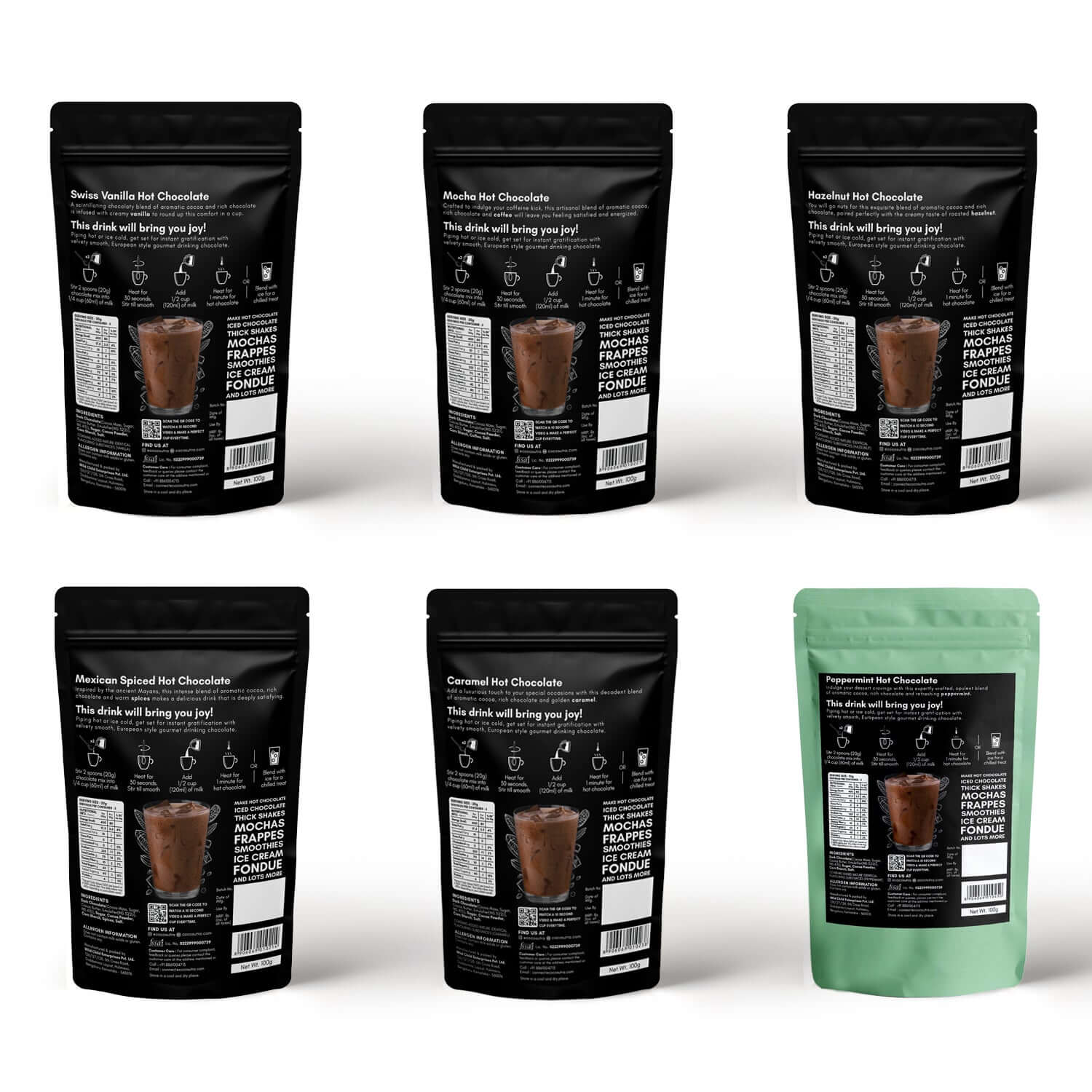 JOY Hamper | Hot Chocolate Mix 100g with Mug & Candy Cane - Image 7