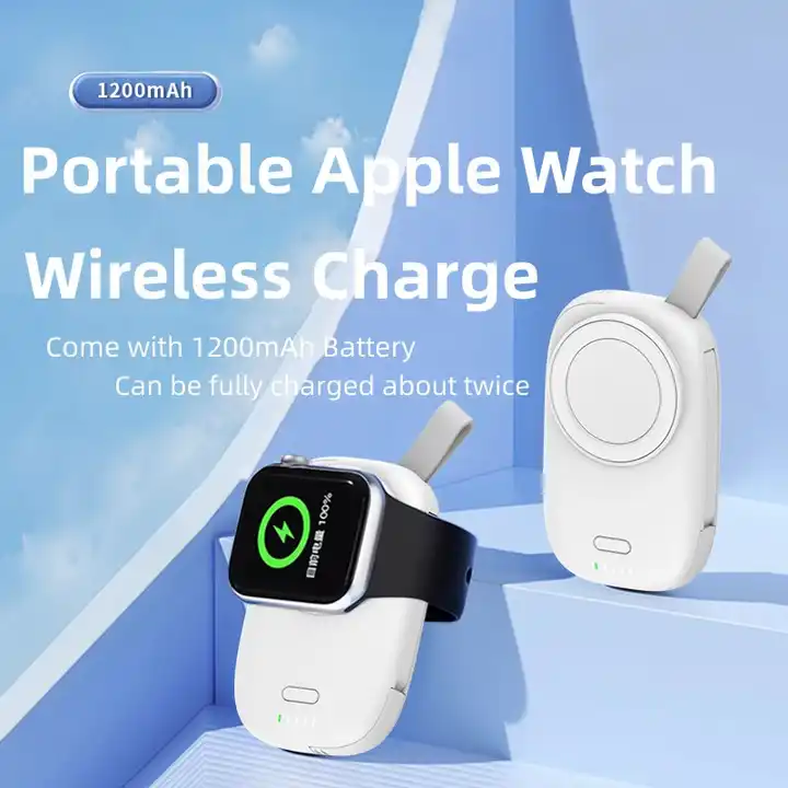 JUICE Watch 1200mAh Portable Power Bank Apple iWatch Charger | Magnetic Wireless Charger with High-Speed Charging & LED Indicator Lights - Image 4