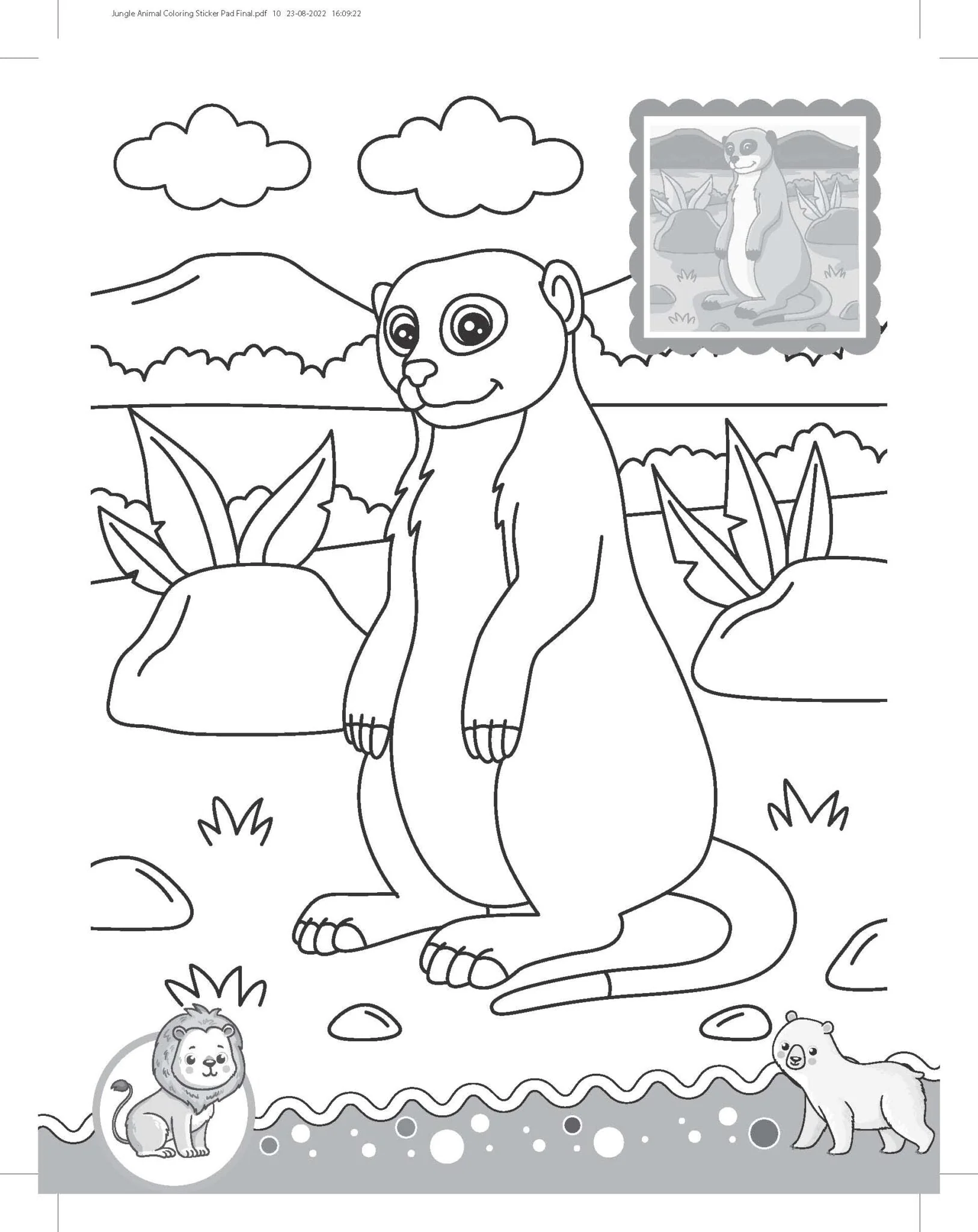 Jungle- It's Colour time with Stickers - Image 8